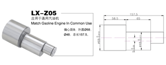 Common use gasoline engine crankshaft