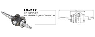 Common use gasoline engine crankshaft